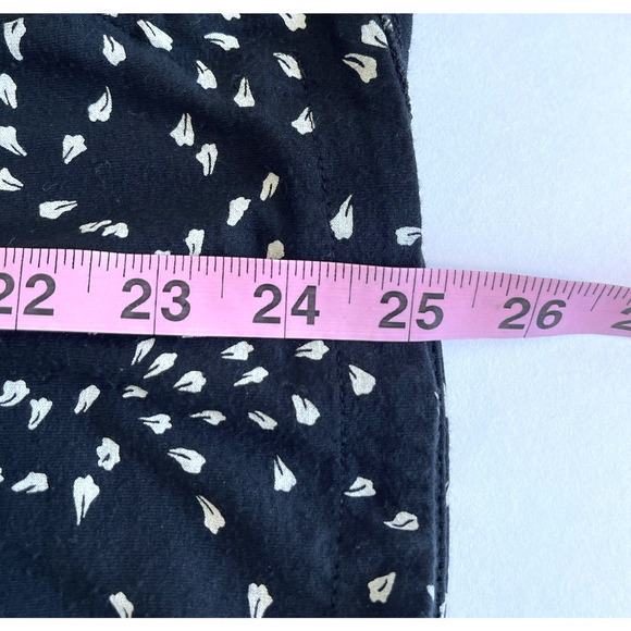 J. Jill Wearever Top Womens Size M Tall Black White Print Jersey - Picture 7 of 7